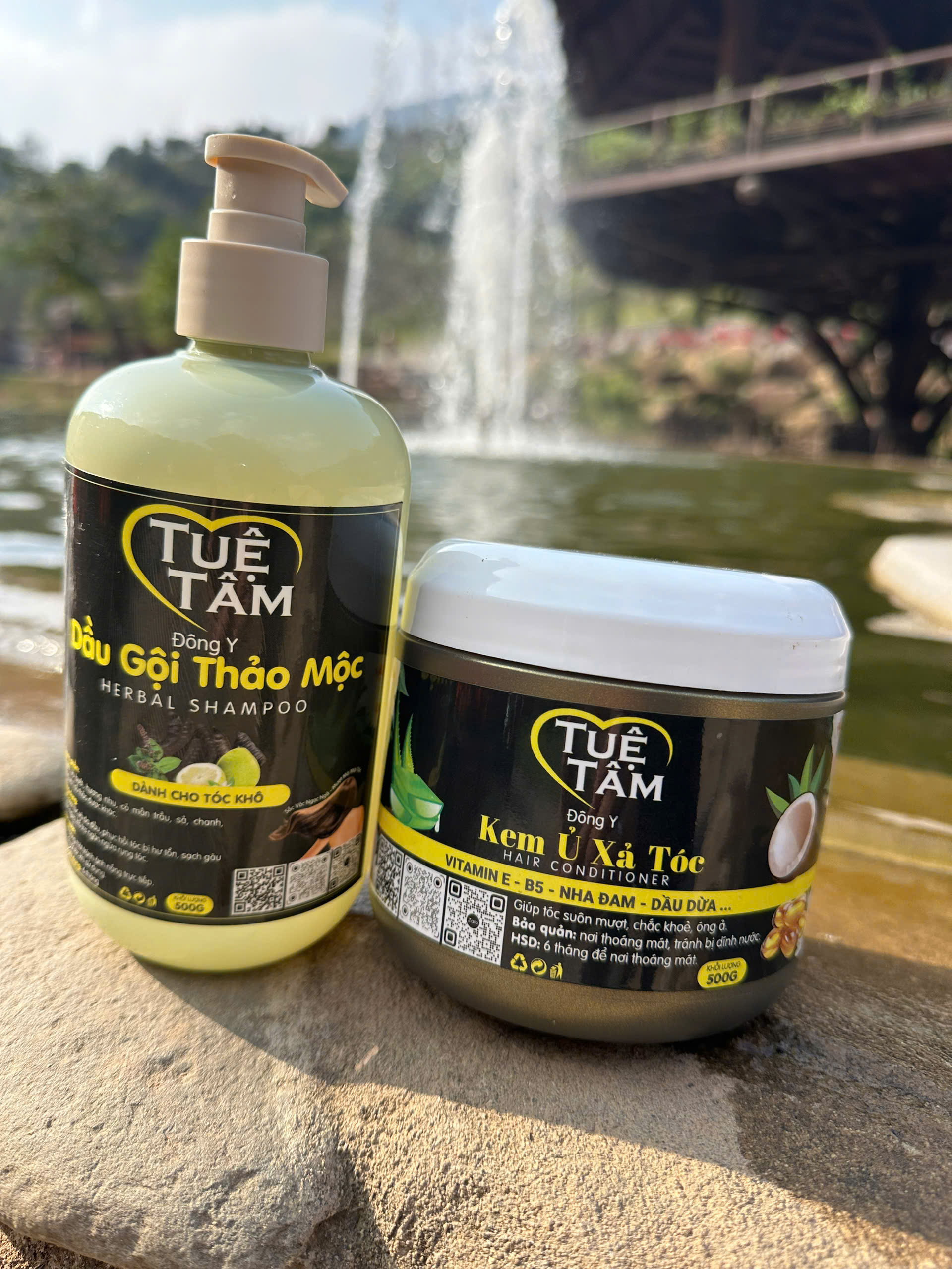 Dầu gội thảo mộc và Kem ủ xả tóc (tóc khô) - Hình ảnh 2